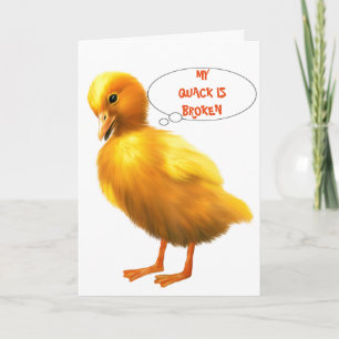 CARTES POUR FÊTES ANNUELLES MISS YOU AT EASTER & QUACK IS BROKEN/WADDLE IS TOO