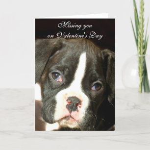 Cartes Pour Fêtes Annuelles Missing you on Valentine's Day greeting card