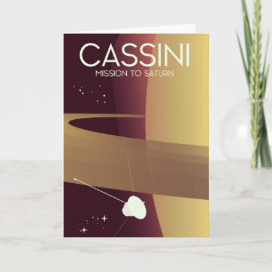 Cartes Pour Fêtes Annuelles Mission de Cassini à Saturne
