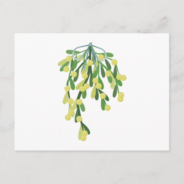 Cartes Pour Fêtes Annuelles mistletoe de Noël (Devant)