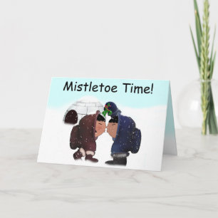 Cartes Pour Fêtes Annuelles Mistletoe de Noël