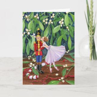 Cartes Pour Fêtes Annuelles Mistletoe Kiss