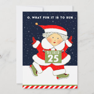 Cartes Pour Fêtes Annuelles Mme Claus Racing