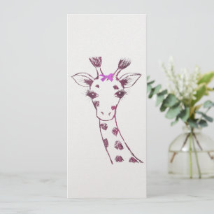 Cartes Pour Fêtes Annuelles Mme Giraffe Cute Sarcastic Design