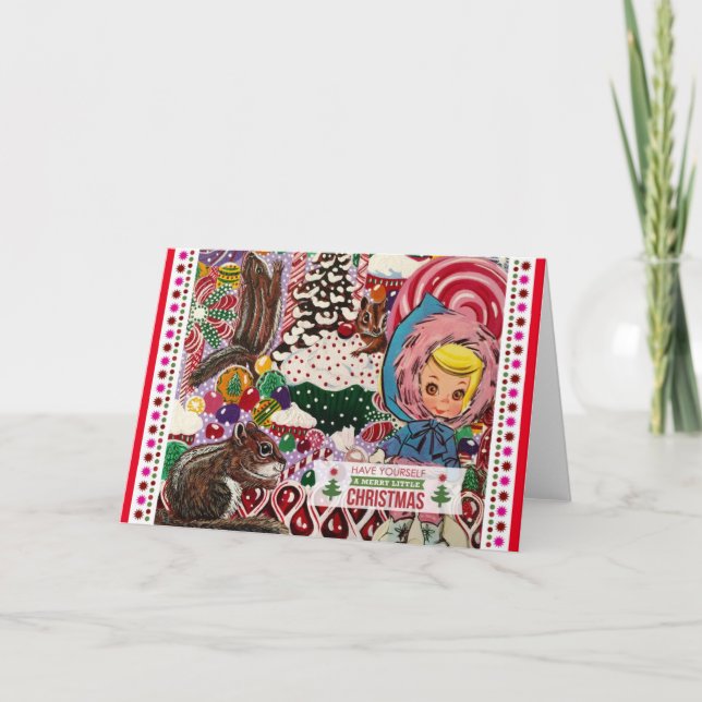 Cartes Pour Fêtes Annuelles Mme Suzy Ski & Chip Fun Note Card (Devant)