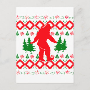 Cartes Pour Fêtes Annuelles Moche Xmas Bigfoot