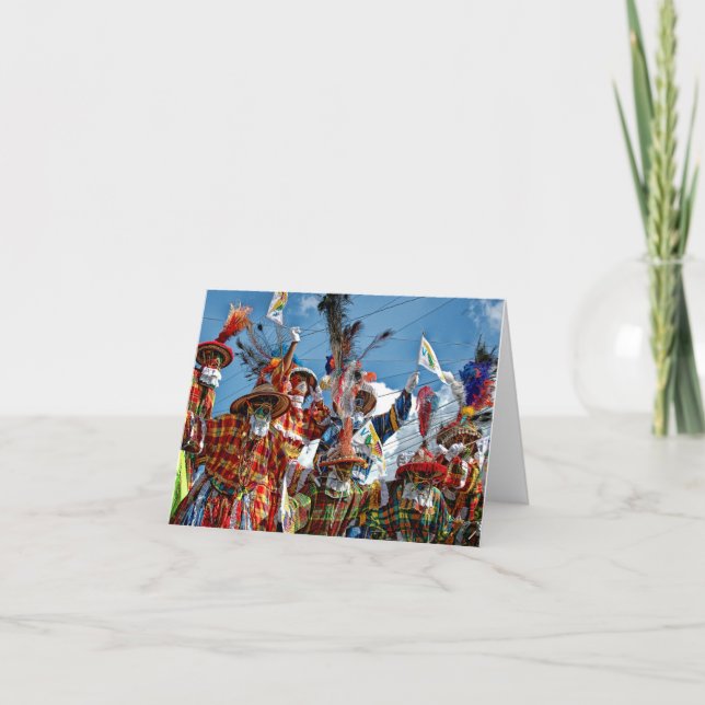 Cartes Pour Fêtes Annuelles Mocko Jumbies USVI (Devant)