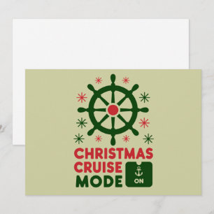 Cartes Pour Fêtes Annuelles Mode Croisière de Noël sur un bateau de Noël 2024