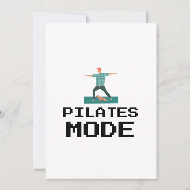 CARTES POUR FÊTES ANNUELLES MODE PILATES (Devant)