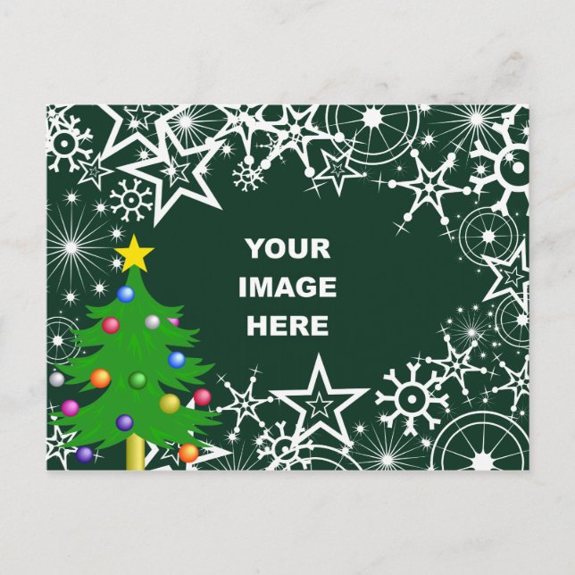 Cartes Pour Fêtes Annuelles Modèle, frontière de Noël (Devant)