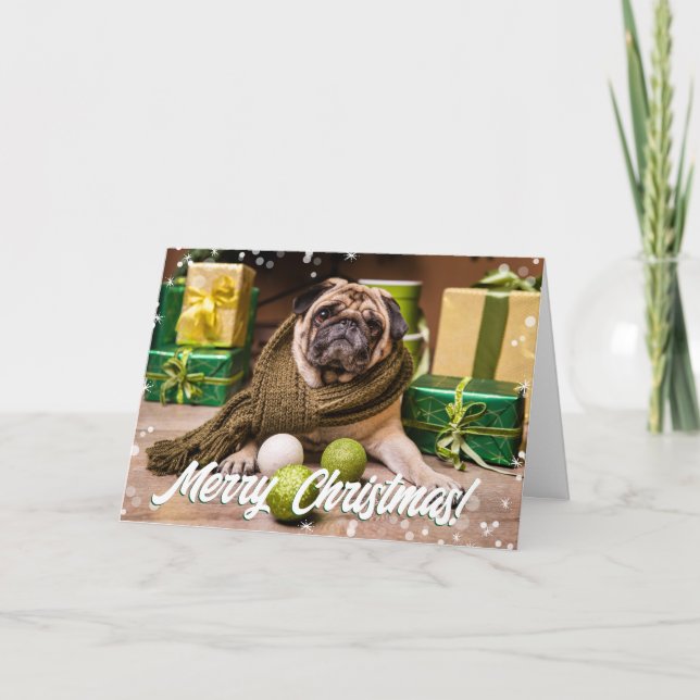 Cartes Pour Fêtes Annuelles Modern Bokeh Joyeux Noël Photo (Devant)