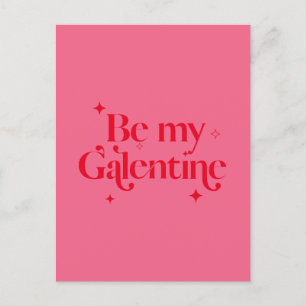Cartes Pour Fêtes Annuelles Modern Chic Pink Red Sparkle Friend Galentine