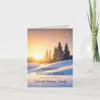 Cartes Pour Fêtes Annuelles Modern Christmas & New Year Card Elegant