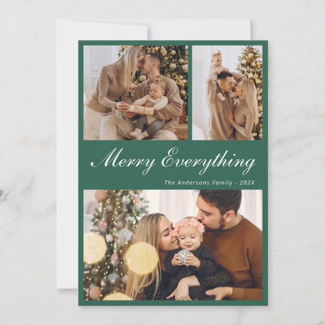 Cartes Pour Fêtes Annuelles Modern Everything Christmas Holiday Card (Devant)