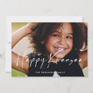 Cartes Pour Fêtes Annuelles Modern Happy Kwanzaa photo