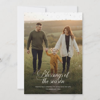 Cartes Pour Fêtes Annuelles Modern Religious Christian Family Photo Christmas