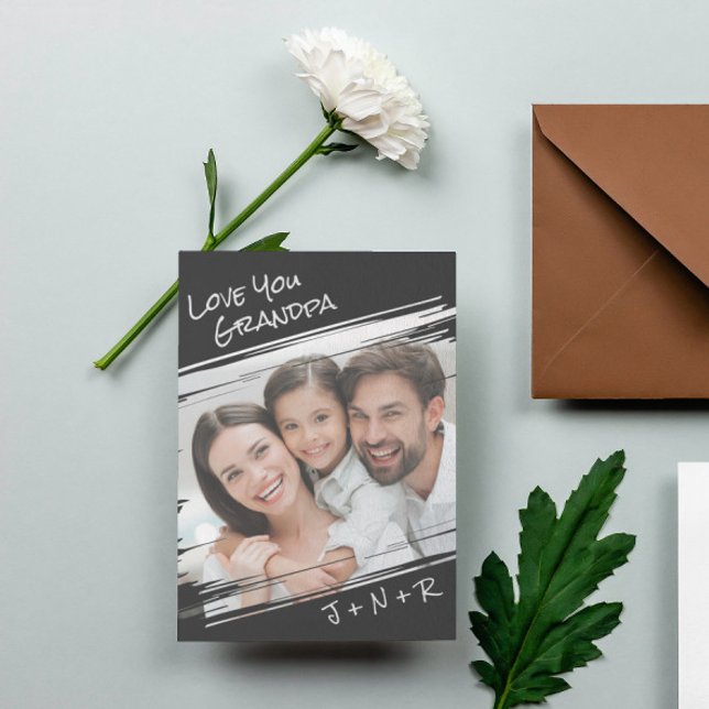 Cartes Pour Fêtes Annuelles Modern Street Art Ajouter Votre Photo Aimer Votre  (Créateur téléchargé)