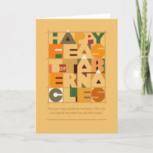 Cartes Pour Fêtes Annuelles Modern Style Feast Greeting Card