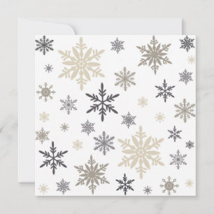 Cartes Pour Fêtes Annuelles modern vintage snowflakes