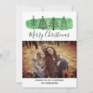 Cartes Pour Fêtes Annuelles Modern Watercolor