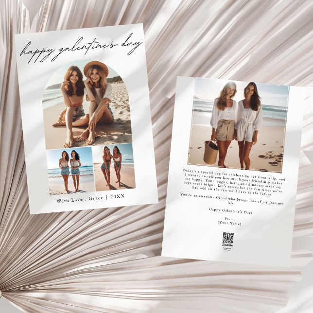 Cartes Pour Fêtes Annuelles Moderne | 4 Photo Collage BFF Fête de la Saint-Gal (Créateur téléchargé)