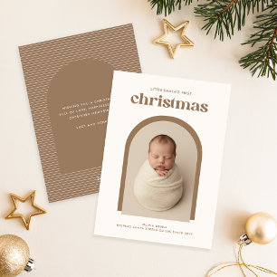 Cartes Pour Fêtes Annuelles Moderne Arche de Noël pour bébé pour sa première p