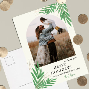 Cartes Pour Fêtes Annuelles Moderne Arche de verdure botanique Photo
