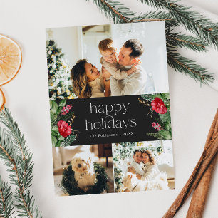 Cartes Pour Fêtes Annuelles Moderne Botanique Moody 3 Photo 