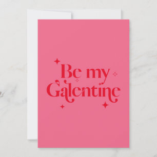 Cartes Pour Fêtes Annuelles Moderne Chic Rose Rouge Éperche Ami Galentine