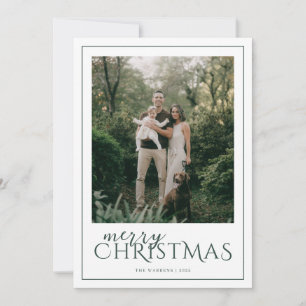 Cartes Pour Fêtes Annuelles Moderne Collage De Photos De Noël Encadrée Joyeux 