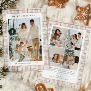 Cartes Pour Fêtes Annuelles Moderne collage photo carreaux de Buffalo Noël