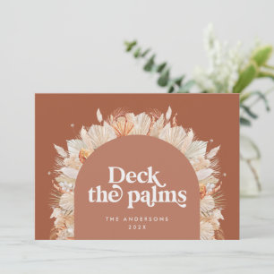 Cartes Pour Fêtes Annuelles Moderne, décoration de Noël en palme botanique séc