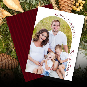 Cartes Pour Fêtes Annuelles Moderne Élégant Photo d'Arche de Noël