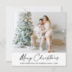 Cartes Pour Fêtes Annuelles Moderne Élégante calligraphie encre stylo photo No