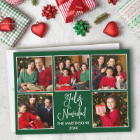 Moderne Fun Calligraphie 5 Photo Feliz Navidad Gre