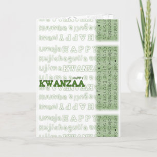 Cartes Pour Fêtes Annuelles Moderne Happy Kwanzaa