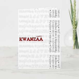 Cartes Pour Fêtes Annuelles Moderne Happy Kwanzaa