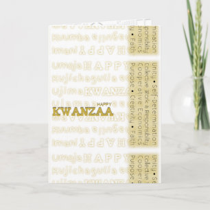 Cartes Pour Fêtes Annuelles Moderne Happy Kwanzaa
