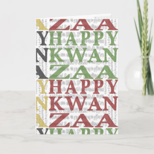 Cartes Pour Fêtes Annuelles Moderne Happy Kwanzaa