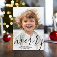 Moderne Joyeux Noël Calligraphie Noir