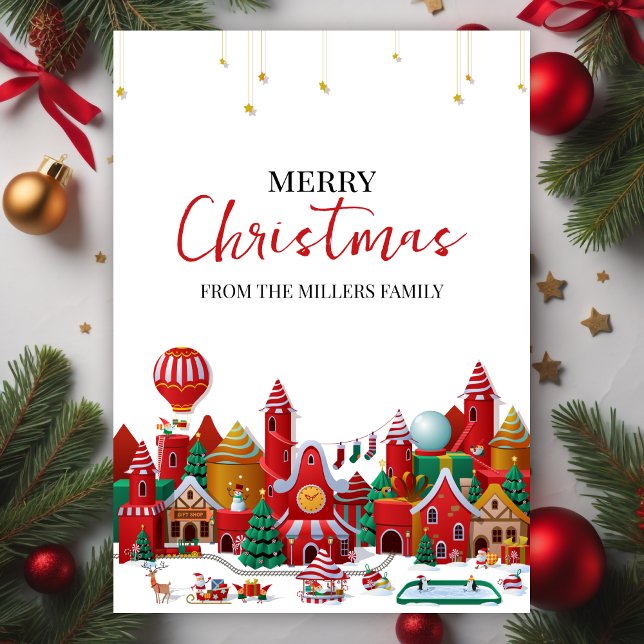 Cartes Pour Fêtes Annuelles Moderne merveilleux Noël Wonderland (Créateur téléchargé)