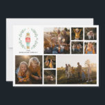 Cartes Pour Fêtes Annuelles Moderne minimaliste collage photo Noël élégant<br><div class="desc">Nutcracker aquarelle botanique mignon Noël festif design</div>