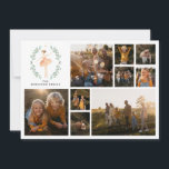 Cartes Pour Fêtes Annuelles Moderne minimaliste collage photo Noël élégant<br><div class="desc">Nutcracker aquarelle botanique mignon Noël festif design</div>