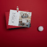 Cartes Pour Fêtes Annuelles Moderne minimaliste Joyeuse Famille 2 Photo Noël<br><div class="desc">Bienvenue les vacances cette année avec une Carte de vacances de Noël minimale moderne Joyful Family 2 Photo qui capture ces moments parfaits de joie avec une famille unie. Cette carte noire et blanche chic est l'incarnation parfaite du style moderne et minimaliste que nous recherchons. Des lignes épurées dans la...</div>