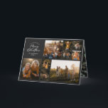 Cartes Pour Fêtes Annuelles Moderne minimaliste noir 11 photo famille botaniqu<br><div class="desc">Joyeux Noël. Carte de vacances de script de feuillage d'aquarelle minimaliste moderne. L'eucalyptus peint à la main, le feuillage minimal et la couronne de rotin rustique moderne donnent à cette carte de vacances une atmosphère luxueuse. Dans classe sauge vert, noir, vert, brun et gris. Année en revue 11 photo design....</div>