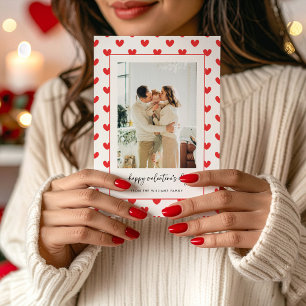 Cartes Pour Fêtes Annuelles Moderne motif de cœurs rouges Joyeuse Saint-Valent