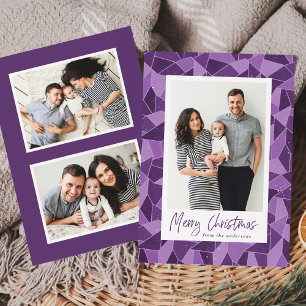 Cartes Pour Fêtes Annuelles Moderne Photo de Noël « Joyeux Noël » en Verre Cat