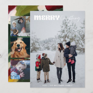 Cartes Pour Fêtes Annuelles Moderne Retro Merry Tout Noël 5 photo
