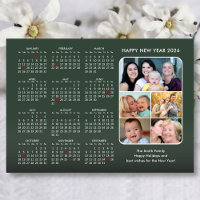Moderne Sage Green 2026 Calendrier Minimaliste 5 P