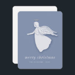 Cartes Pour Fêtes Annuelles Moderne Simple Angle de Noël<br><div class="desc">Design est composé de Moderne Simple Angel de Noël avec un halo et des ailes.

Disponible ici :
http://www.zazzle.com/store/selectpartysupplies</div>
